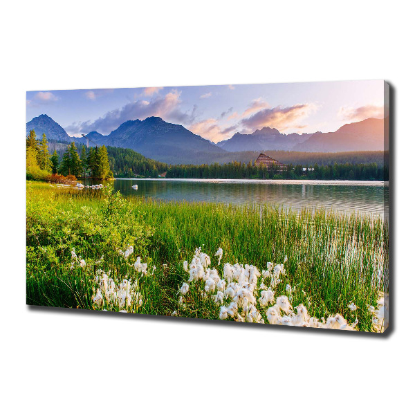 Foto canvas Meer in de bergen