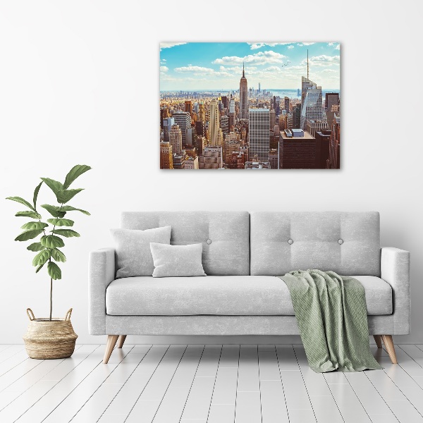 Schilderij op canvas New York vanuit vogelperspectief