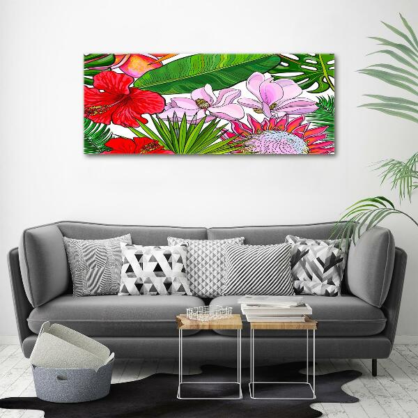 Canvas foto Hawaiiaanse bloemen