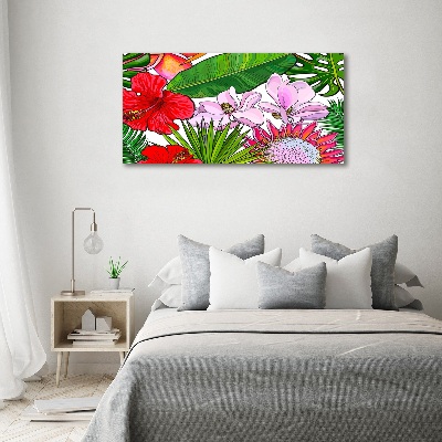 Canvas foto Hawaiiaanse bloemen