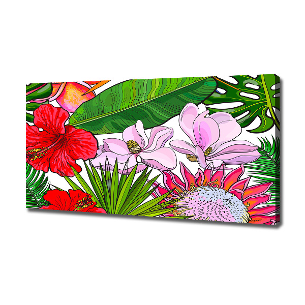 Canvas foto Hawaiiaanse bloemen