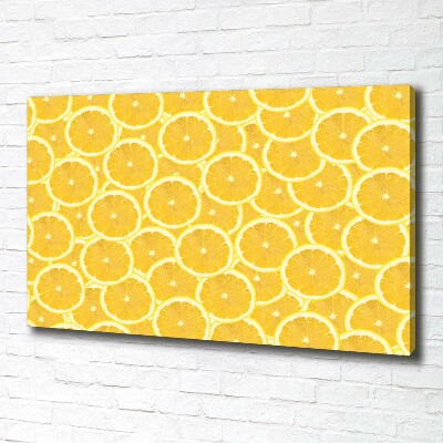 Foto obraz na płótnie Plastry cytryny