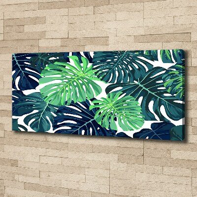 Foto obraz na płótnie Tropikalne liście