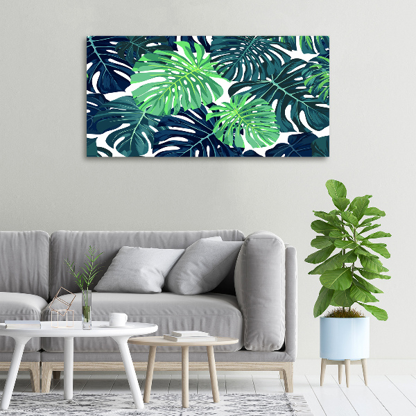 Foto canvas Tropische bladeren
