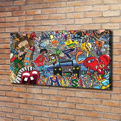 Foto obraz na płótnie Muzyczny kolaż