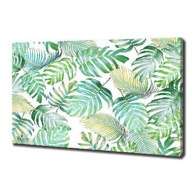 Canvas foto Tropische bladeren