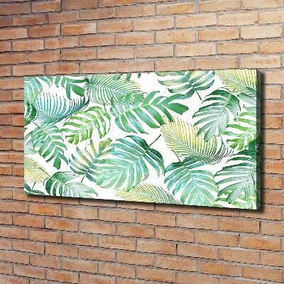 Canvas foto Tropische bladeren