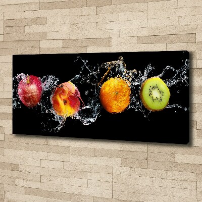 Canvas schilderij Fruit en water