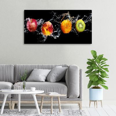 Canvas schilderij Fruit en water