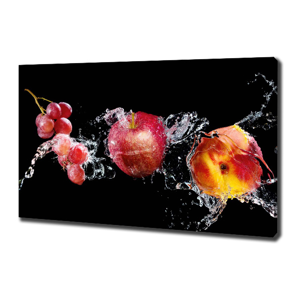 Canvas schilderij Fruit en water