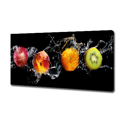Canvas schilderij Fruit en water
