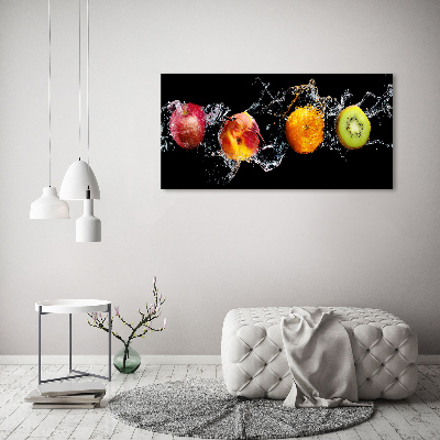 Canvas schilderij Fruit en water