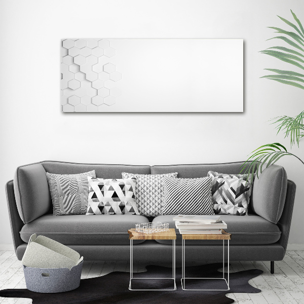 Foto canvas Achtergrond met zeshoeken