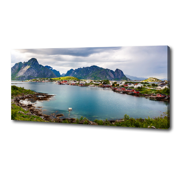 Canvas schilderij Lofoten in Noorwegen