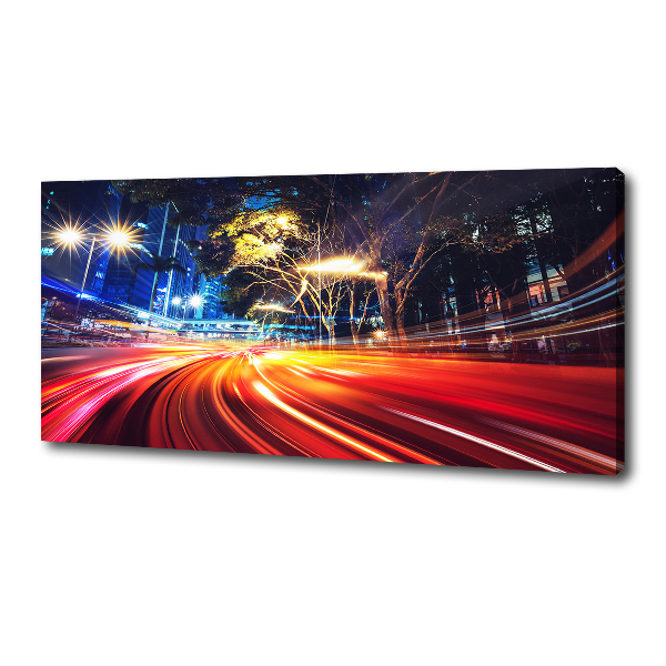 Canvas foto Snelheid in de stad