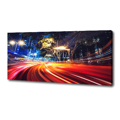 Canvas foto Snelheid in de stad