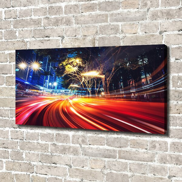 Canvas foto Snelheid in de stad
