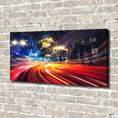 Canvas foto Snelheid in de stad