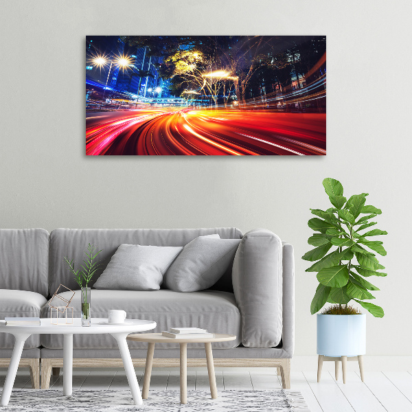 Canvas foto Snelheid in de stad