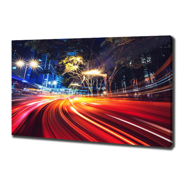 Canvas foto Snelheid in de stad