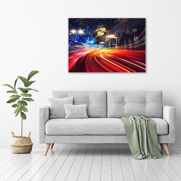 Canvas foto Snelheid in de stad