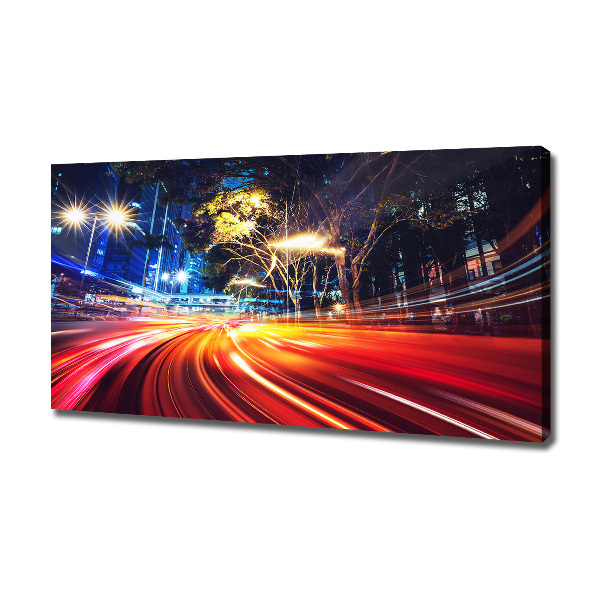Canvas foto Snelheid in de stad