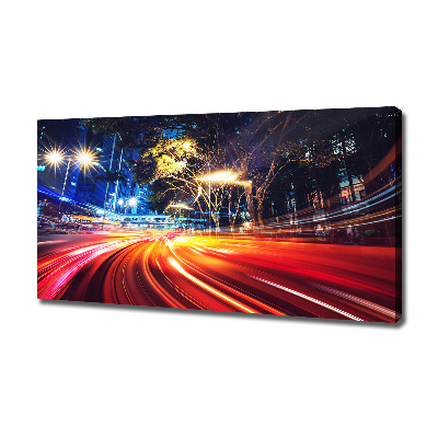 Canvas foto Snelheid in de stad