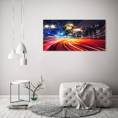 Canvas foto Snelheid in de stad