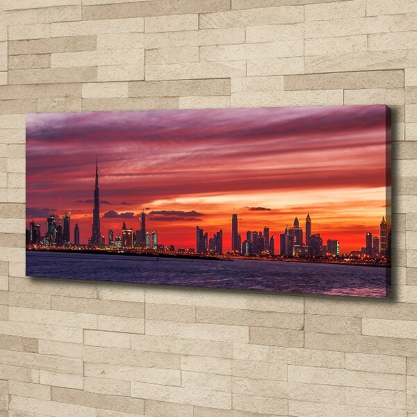 Foto canvas Zonsondergang Dubai