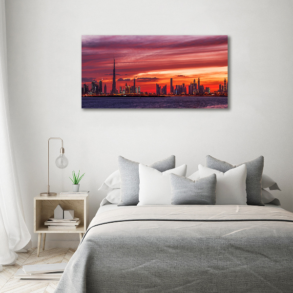 Foto canvas Zonsondergang Dubai