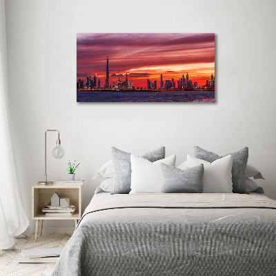 Foto canvas Zonsondergang Dubai