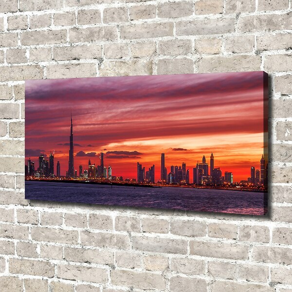 Foto canvas Zonsondergang Dubai