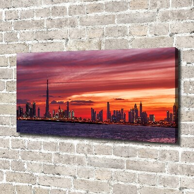 Foto canvas Zonsondergang Dubai