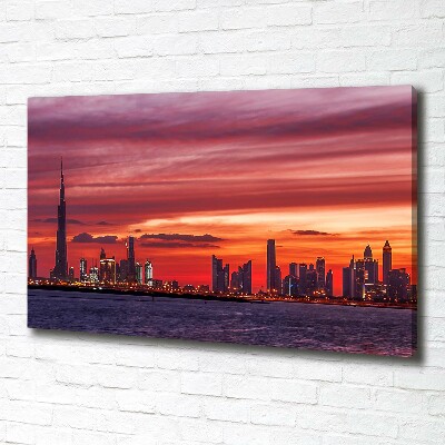 Foto canvas Zonsondergang Dubai