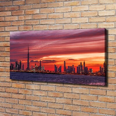 Foto canvas Zonsondergang Dubai