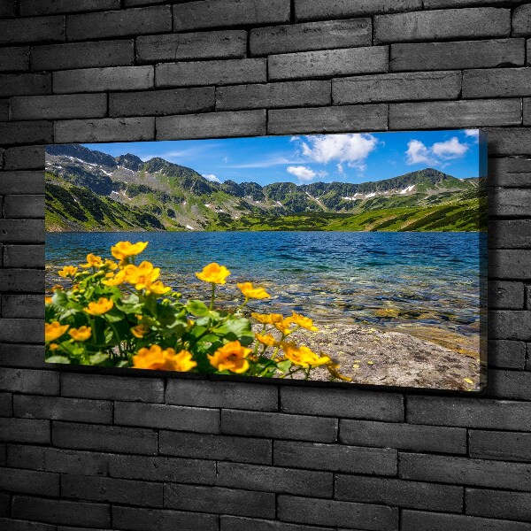 Foto canvas Meer in de bergen