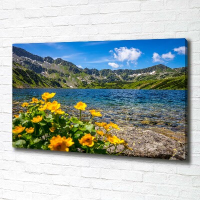 Foto canvas Meer in de bergen