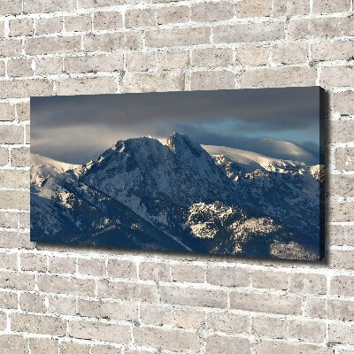 Canvas foto Giewont in de winter