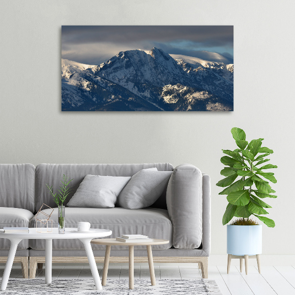 Canvas foto Giewont in de winter