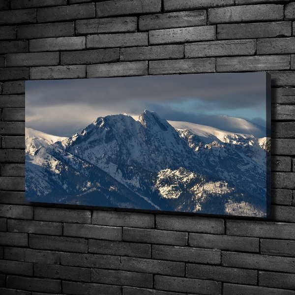 Canvas foto Giewont in de winter