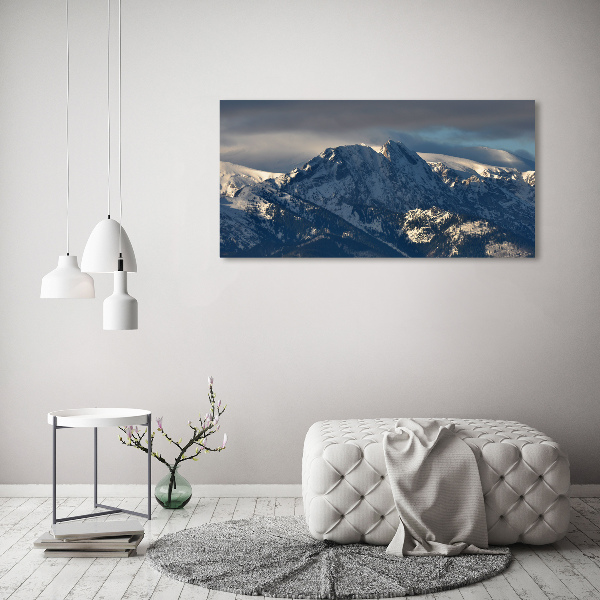 Canvas foto Giewont in de winter