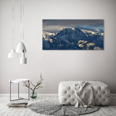 Canvas foto Giewont in de winter