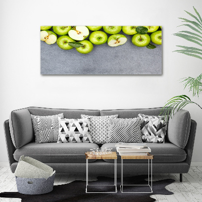 Foto op canvas Groene appels