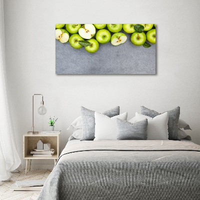 Foto op canvas Groene appels