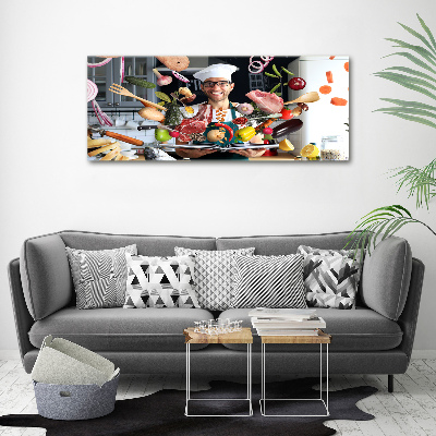 Canvas foto recepten van de chef