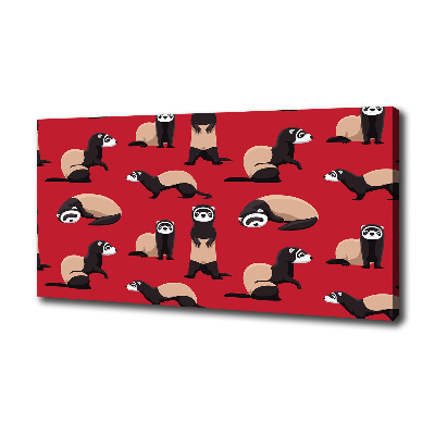 Schilderij op canvas Bunzing