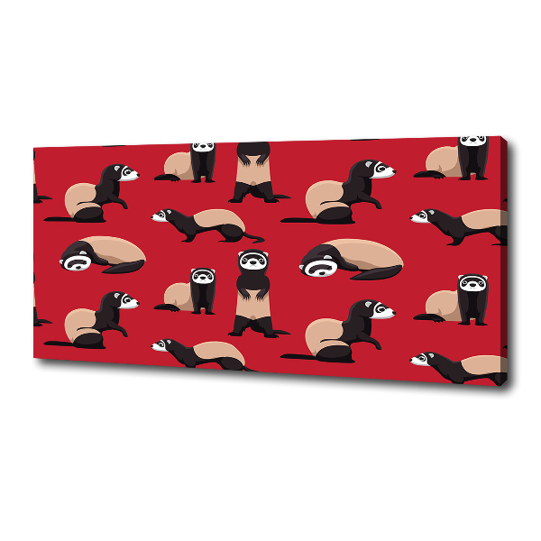 Schilderij op canvas Bunzing