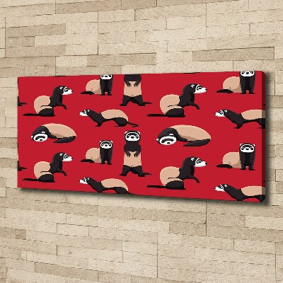 Foto obraz na płótnie Tchórzofretka