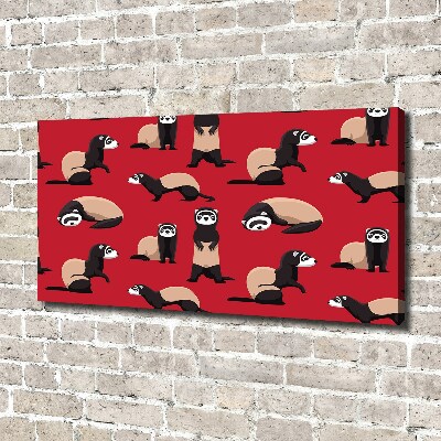 Schilderij op canvas Bunzing