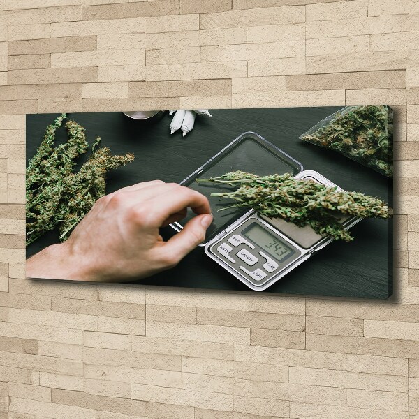 Foto op canvas Marihuana toppen